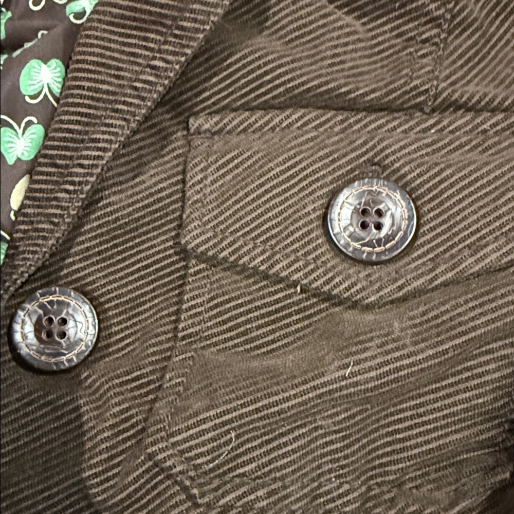 Gap sz 8 women’s Corduroy Button-Front Blazer Jacket in Brown coat - Picture 3 of 5